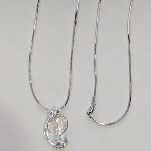 CAROLYN POLLACK RELIOS 925 Sterling Silver "Loving Family" Pendant Necklace